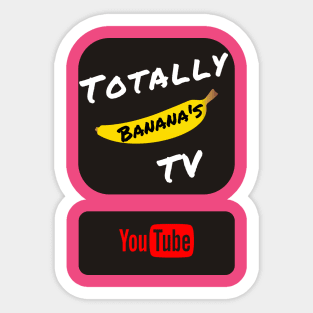 TBTV Banana with Font Logo Sticker